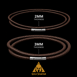 Brown Leather Necklace
