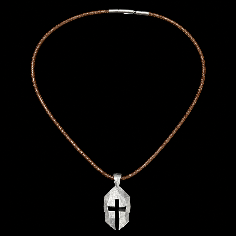 Brown Leather Necklace alternate view