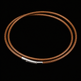 Brown Leather Necklace