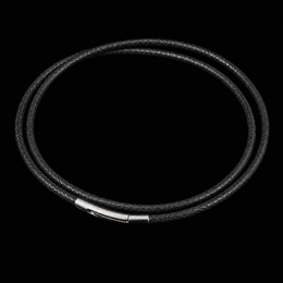 Black Leather Necklace