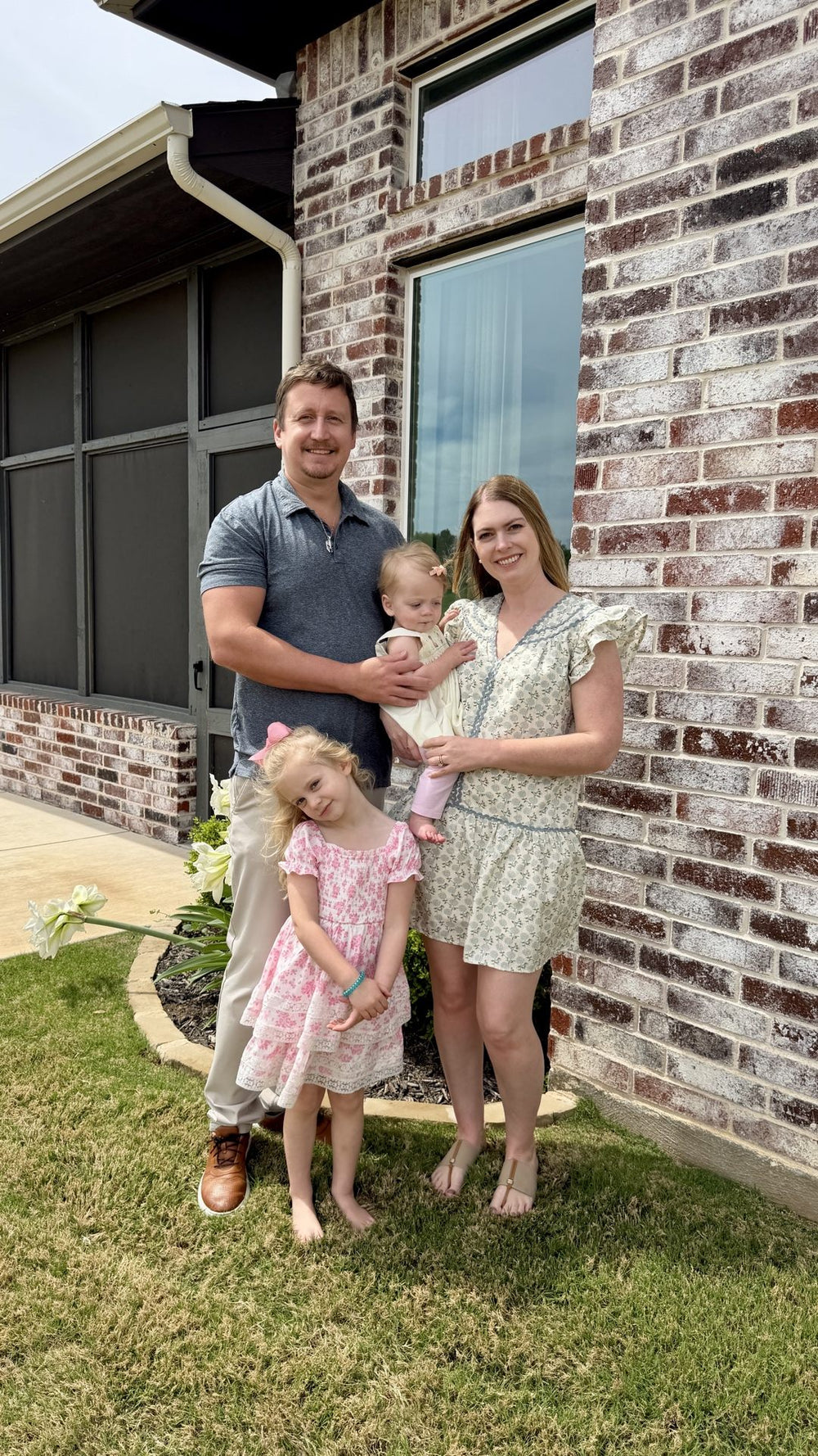 Cross & Helm founder with his wife and two daughters